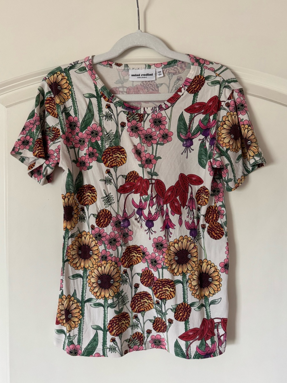 Mini Rodini Floral T-Shirt 128/134 or 7-9
